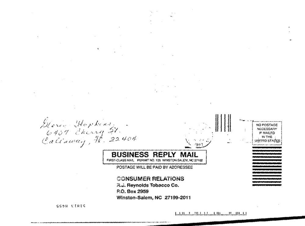 Business Reply Mail Envelope